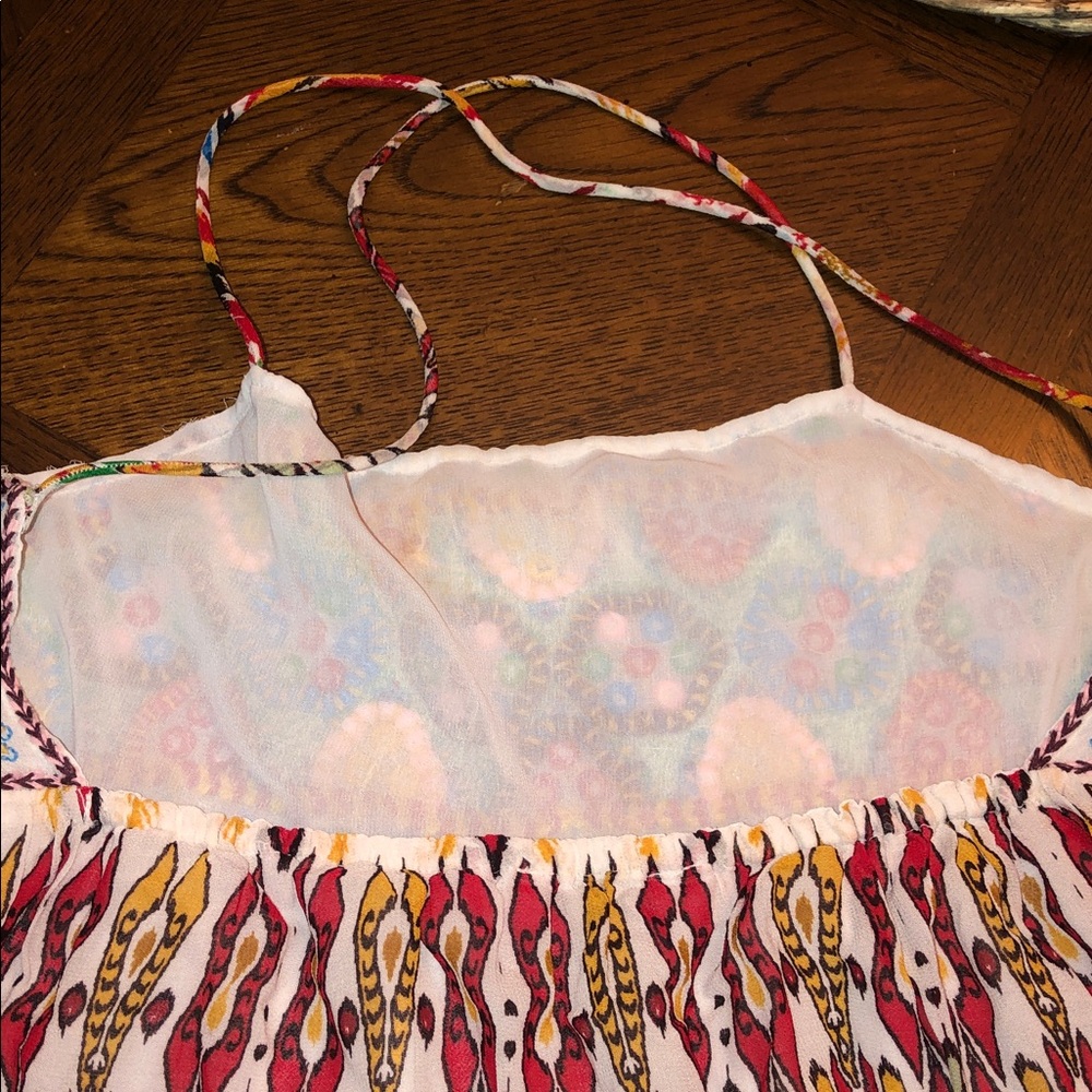 Zara Women’s Boho Embroidered Sequin Halter Sundress Size S‎ Multicolor Festival - Picture 4 of 6